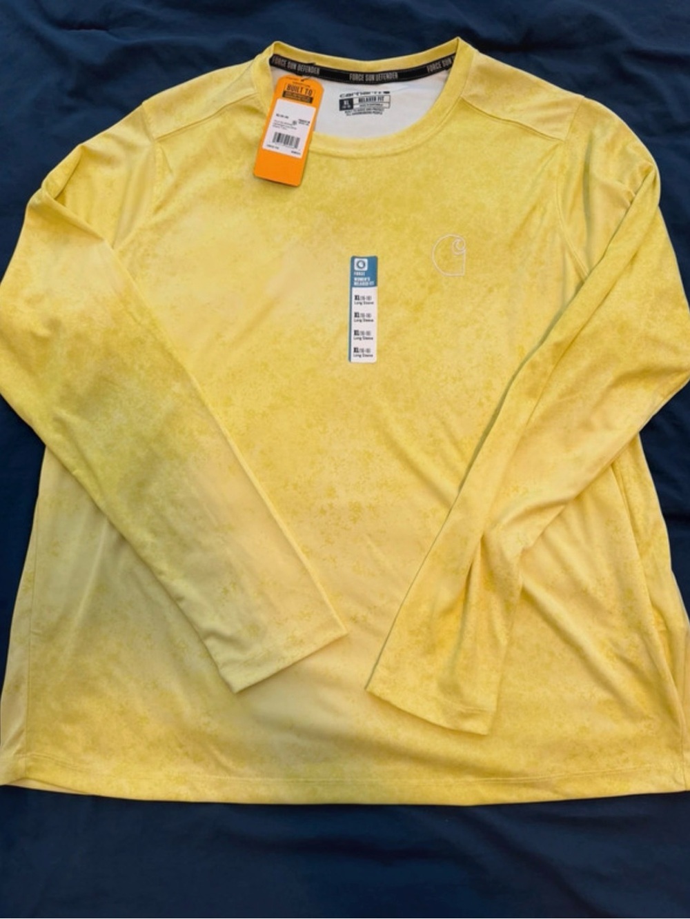 Carhartt Boys' Bright Yellow Long-Sleeve Performance Shirt
